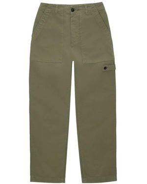 Fortela Jerry Button-Fastening Trousers - Green