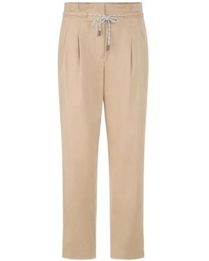 Marc Cain Faqus Drawstring Trousers - Natural