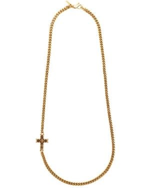 Emanuele Bicocchi Notre-Dame Cross-Chain Necklace - White