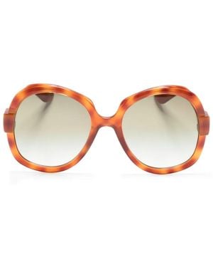 Gucci Runde Sonnenbrille - Braun