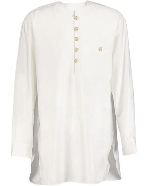 Commas Artist Tunic Shirt - White