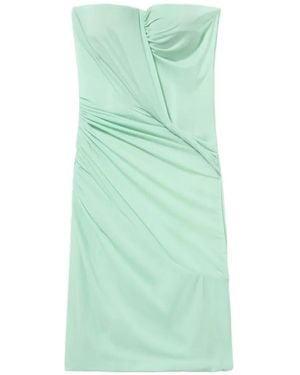 Blumarine Robe-Bustier À Détail Torsadé - Green