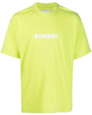 Bonsai Logo-Print T-Shirt - Yellow