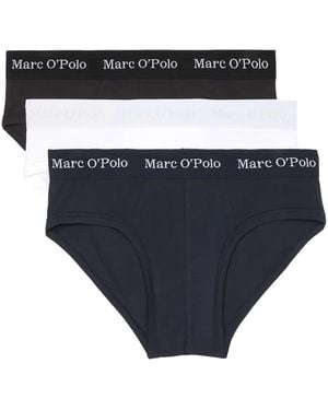 Marc O' Polo ロゴ ブリーフ 3枚組 - ブルー
