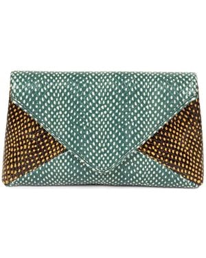 Dries Van Noten Envelope Clutch Bag - Green