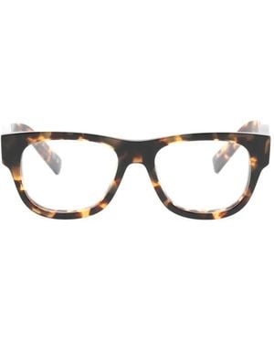 Prada Occhiali Da Sole Rettangolari Tartarugati - Nero
