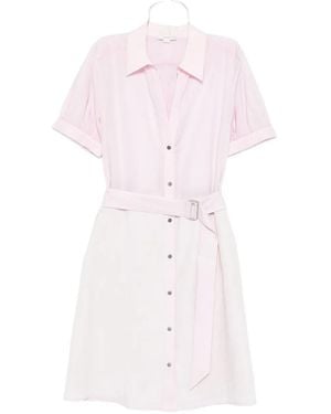 Vince Belted Mini Dress - Pink