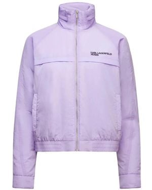 KARL LAGERFELD Gefütterte Kapuzenjacke - Lila
