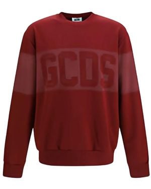Gcds Logo-Spray Sweatshirt - Red