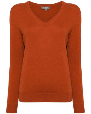 N.Peal Cashmere Organic Cashmere Jumper - Orange