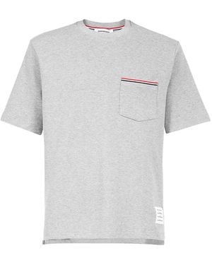 Thom Browne パッチポケット Tシャツ - グレー