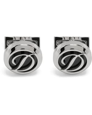 ST Dupont Gemelos lacados con logo grabado - Negro