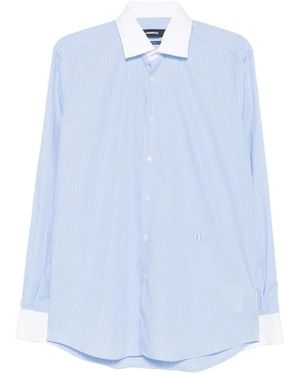 KARL LAGERFELD Striped-Pattern Shirt - Blue