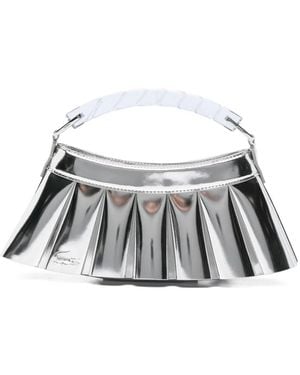 Lacoste H Lenglen Pleated Tote Bag - Metallic