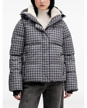 Hollister Plaid Hooded Jacket - Black