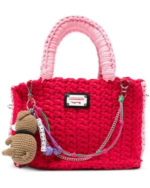 Charles Jeffrey Logo-Plaque Tote Bag - Red