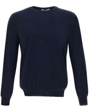 Kangra Elbow Patch Sweater - ブルー