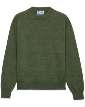 Prada Re-Cashmere Pullover Mit Triangel-Logo - Grün