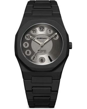 D1 Milano Ring Polycarbon 37Mm Watch - Black