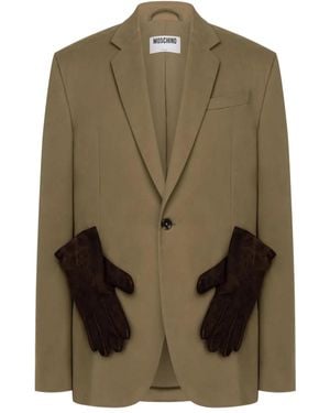 Moschino Blazer À Simple Boutonnage - Vert