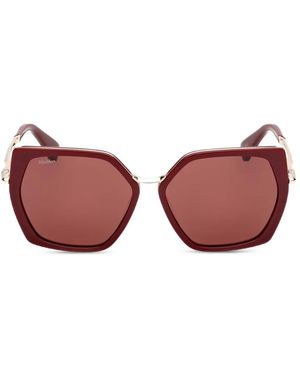 Max Mara Eyewear Lunettes De Soleil À Monture Géométrique - Pink