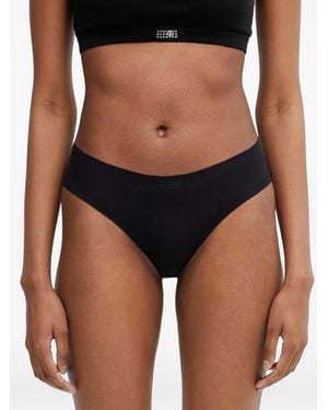 MM6 by Maison Margiela Calzoncillos Con Logo Estampado - Negro
