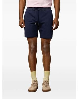 Hackett Logo-Patch Drawstring Shorts - Blue