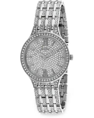 Bulova Phantom Crystal 32Mm Watch - White