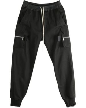 Rick Owens Zip-Pocket Drawstring Trousers - Black