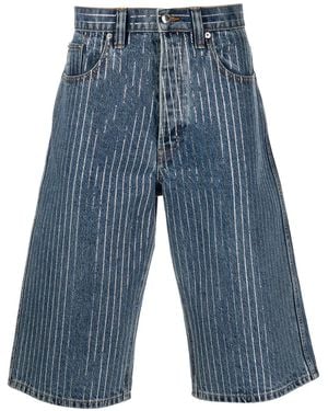 Alexander Wang Below-Knee Denim Shorts - Blue
