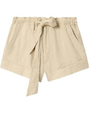 Isabel Marant Birva Tie-Waist Shorts - Natural
