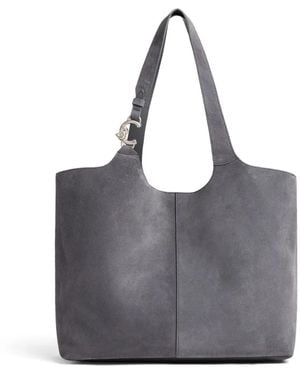 Coccinelle Grand Sac À Main C-Easy En Daim - Grey