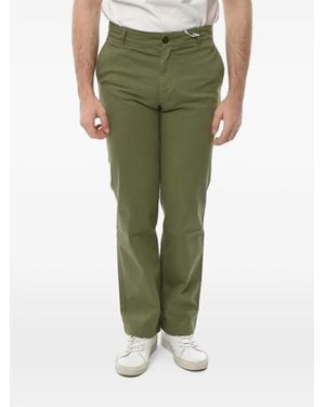 Department 5 Logo-Patch Trousers - Green