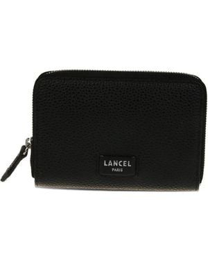 Lancel Zip Leather Wallet - Black