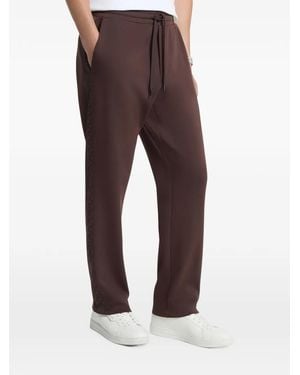 Michael Kors Pantalon De Jogging À Bandes Logo - Marron