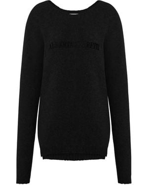Alberta Ferretti Maglione Con Logo - Nero