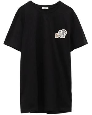 Moncler ロゴ Tシャツ - ブラック