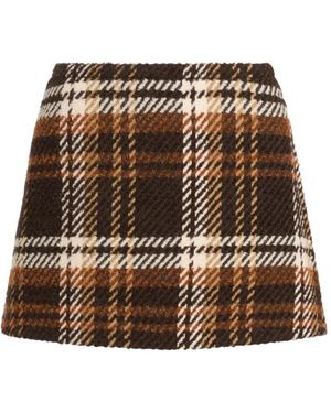 Patou Falda corta de lana - Negro
