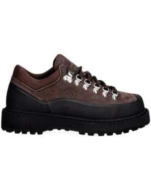 Diemme Chaussures De Randonnée Lacées Cornaro À Empiècements - Noir