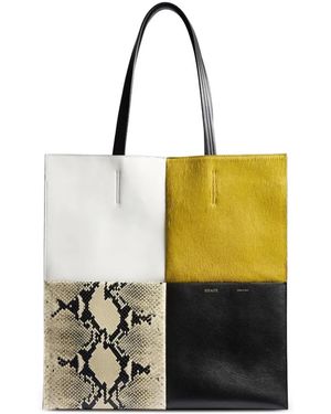 KHAITE Piper Patchwork Tote - White