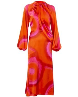 Silvia Tcherassi Muna Midi Dress - Red