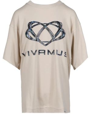 VIVAMUS Logo-Print T-Shirt - White