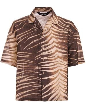 Just Cavalli Tiger-Print Shirt - Brown