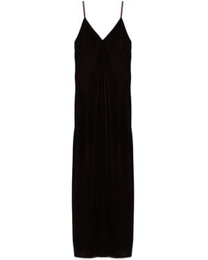 Blanca Vita Velvet Long Dress - Black