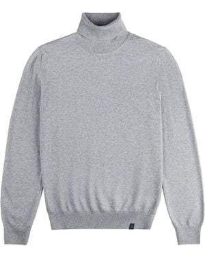 Fay Roll-Neck Sweater - Grey