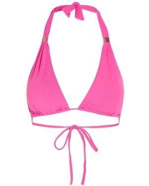 Melissa Odabash Grenada Halter-Neck Bikini Top - Pink
