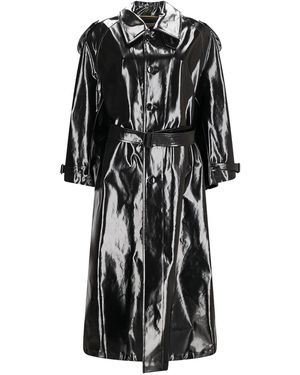 Saint Laurent Belted Trench Coat - Black