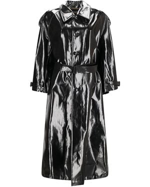 Saint Laurent Belted Trench Coat - Black