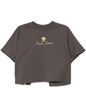 Musium Div. ビーズディテール Tシャツ - グレー