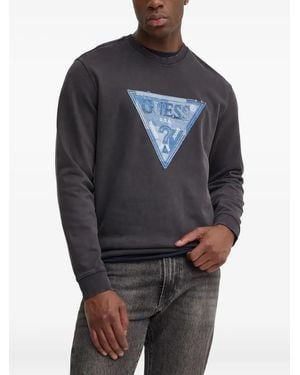 Guess Triangle-Logo Sweatshirt - Grey